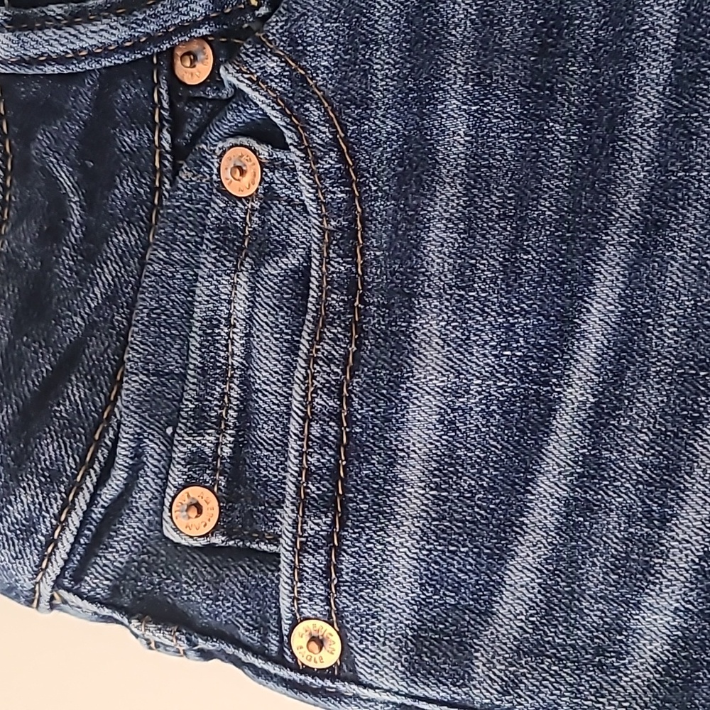 American Eagle Outfitters Women Jeans 26x28 Blue Slim Airflex+Temp Tech Skinny - Picture 8 of 11